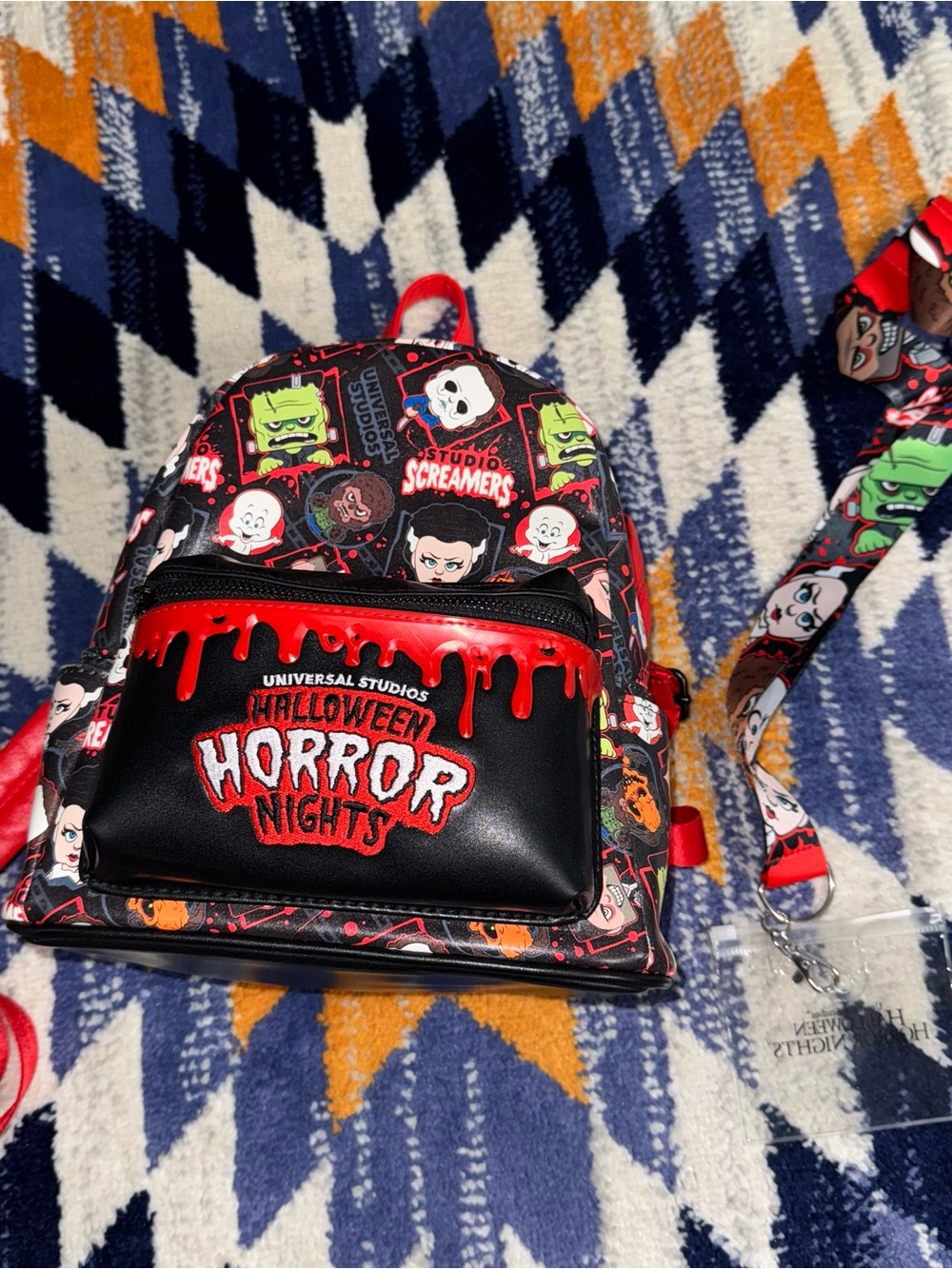 Universal Studios Halloween Horror Nights 2022 Screamers Vinyl Mini Backpack